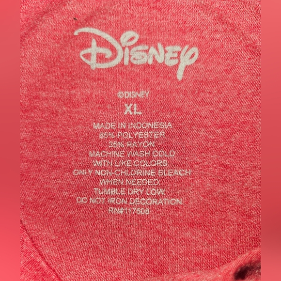 Disney Women’s Red Sleeveless Florida Tee Mickey Mouse Size XL - Picture 5 of 5